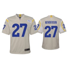 Youth Los Angeles Rams #27 Darrell Henderson Bone Game Jersey