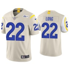 Men's Los Angeles Rams #22 David Long Vapor Limited Bone Jersey