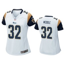 Women's Los Angeles Rams #32 Eric Weddle White Game Jersey