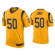 Men's Los Angeles Rams #50 Color Rush Legend Ernest Jones Gold Jersey