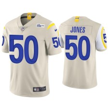 Men's Los Angeles Rams #50 Ernest Jones Vapor Limited Bone Jersey