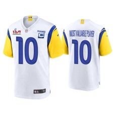 Men's Los Angeles Rams #10 Cooper Kupp White Super Bowl LVI MVP Game Jersey