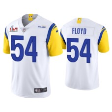 Men's Los Angeles Rams #54 Leonard Floyd White Super Bowl LVI Limited Jersey