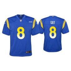 Youth Los Angeles Rams #8 Matt Gay Royal Game Jersey