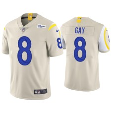 Men's Los Angeles Rams #8 Matt Gay Vapor Limited Bone Jersey