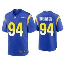 Men's Los Angeles Rams #94 A'Shawn Robinson Royal Game Jersey