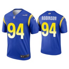 Men's Los Angeles Rams #94 A'Shawn Robinson Royal Legend Jersey