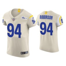 Men's Los Angeles Rams #94 A'Shawn Robinson Cream Vapor Elite Jersey