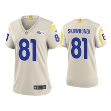 Women's Los Angeles Rams #81 Ben Skowronek Bone Game Jersey