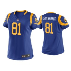 Women's Los Angeles Rams #81 Ben Skowronek Royal Game Jersey