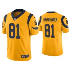 Men's Los Angeles Rams #81 Color Rush Limited Ben Skowronek Gold Jersey