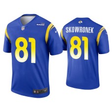 Men's Los Angeles Rams #81 Ben Skowronek Royal Legend Jersey