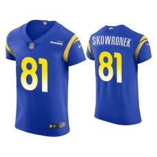 Men's Los Angeles Rams #81 Ben Skowronek Royal Vapor Elite Jersey