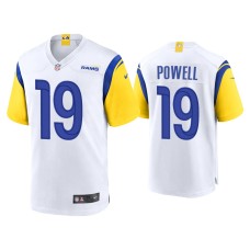 Men's Los Angeles Rams #19 Brandon Powell White Alternate Game Jersey