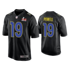 Men's Los Angeles Rams #19 Brandon Powell Super Bowl LVI Black Game Fashion Jersey