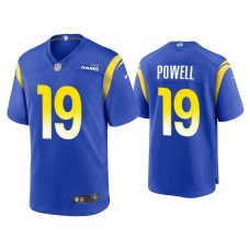 Men's Los Angeles Rams #19 Brandon Powell Royal Game Jersey