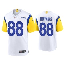 Men's Los Angeles Rams #88 Brycen Hopkins White Alternate Game Jersey