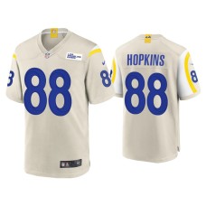 Men's Los Angeles Rams #88 Brycen Hopkins Bone Game Jersey