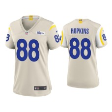 Women's Los Angeles Rams #88 Brycen Hopkins Bone Game Jersey