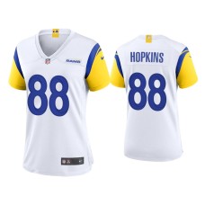 Women's Los Angeles Rams #88 Brycen Hopkins White Alternate Game Jersey