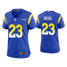 Women's Los Angeles Rams #23 Cam Akers Royal Game Jersey