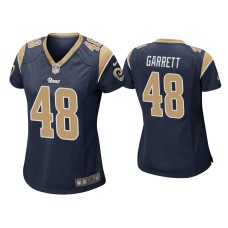 Women's Los Angeles Rams #48 Chris Garrett Navy Game Jersey