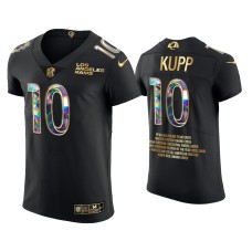 Men's Los Angeles Rams #10 Cooper Kupp Black Career Highlights Jersey