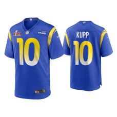 Men's Los Angeles Rams #10 Cooper Kupp Super Bowl LVI Royal Game Jersey