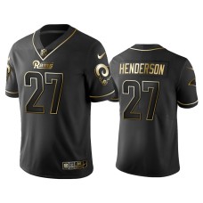 Men's Los Angeles Rams #27 2019 Golden Edition Vapor Limited Darrell Henderson Black Jersey