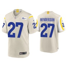 Men's Los Angeles Rams #27 Darrell Henderson Bone Game Jersey