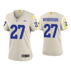 Women's Los Angeles Rams #27 Darrell Henderson Bone Game Jersey