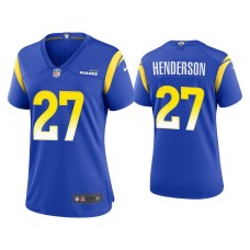 Women's Los Angeles Rams #27 Darrell Henderson Royal Game Jersey