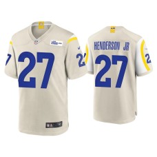 Men's Los Angeles Rams #27 Darrell Henderson Jr. Bone Game Jersey