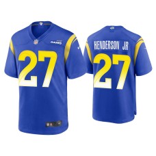 Men's Los Angeles Rams #27 Darrell Henderson Jr. Royal Game Jersey