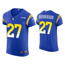 Men's Los Angeles Rams #27 Darrell Henderson Royal Vapor Elite Jersey