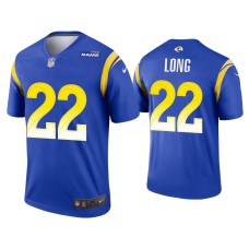 Men's Los Angeles Rams #22 David Long Royal Legend Jersey