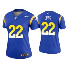 Women's Los Angeles Rams #22 David Long Royal Legend Jersey