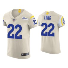 Men's Los Angeles Rams #22 David Long Cream Vapor Elite Jersey