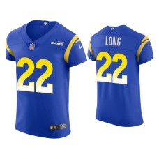 Men's Los Angeles Rams #22 David Long Royal Vapor Elite Jersey