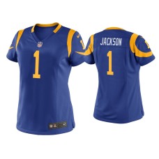 Women's Los Angeles Rams #1 DeSean Jackson Royal Game Jersey