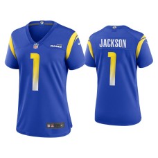 Women's Los Angeles Rams #1 DeSean Jackson Royal Game Jersey