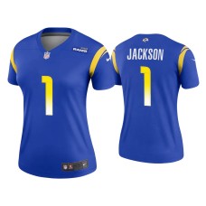 Women's Los Angeles Rams #1 DeSean Jackson Royal Legend Jersey