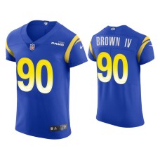 Men's Los Angeles Rams #90 Earnest Brown IV Royal Vapor Elite Jersey