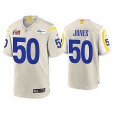 Men's Los Angeles Rams #50 Ernest Jones Super Bowl LVI Bone Game Jersey