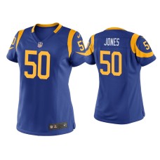 Women's Los Angeles Rams #50 Ernest Jones Royal Game Jersey