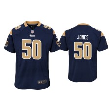 Youth Los Angeles Rams #50 Ernest Jones Navy Game Jersey