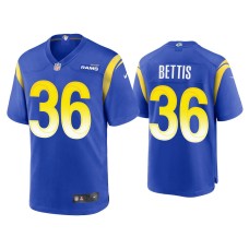 Men's Los Angeles Rams #36 Jerome Bettis Royal Game Jersey