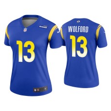 Women's Los Angeles Rams #13 John Wolford Royal Legend Jersey