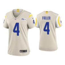 Women's Los Angeles Rams #4 Jordan Fuller Bone Game Jersey