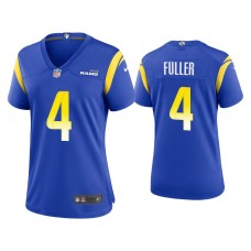 Women's Los Angeles Rams #4 Jordan Fuller Royal Game Jersey